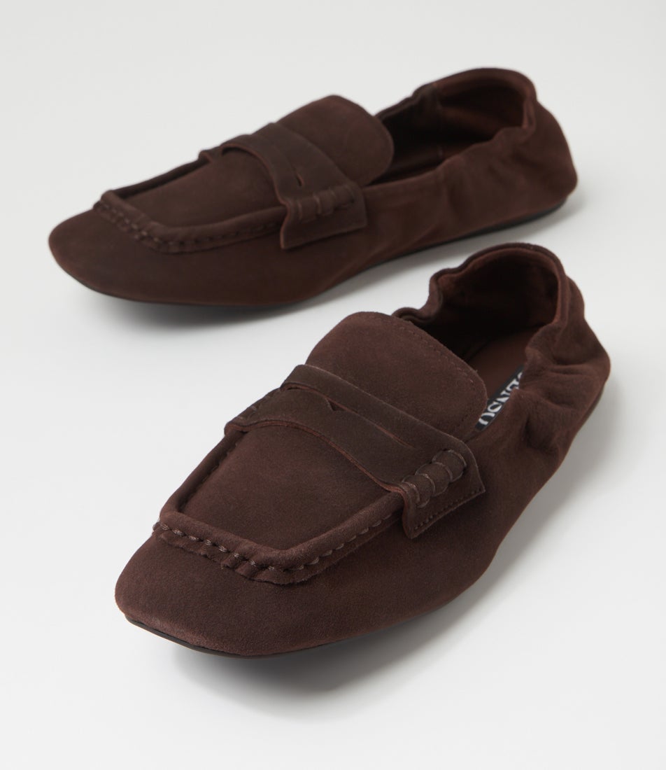 Astro Ii Chocolate Suede Loafers