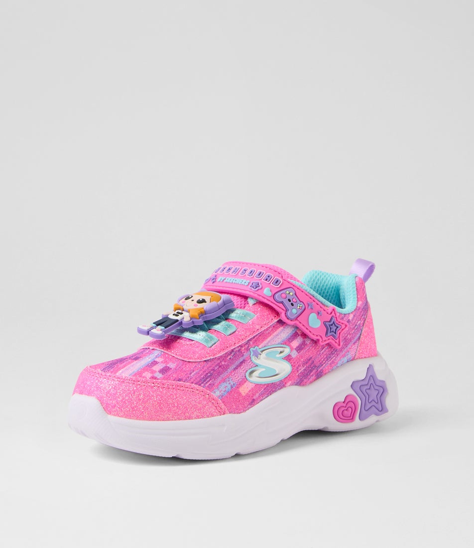 Snuggle Infant Pink Multi Mesh Sneakers Snuggle Infant Pink Multi Mesh Sneakers