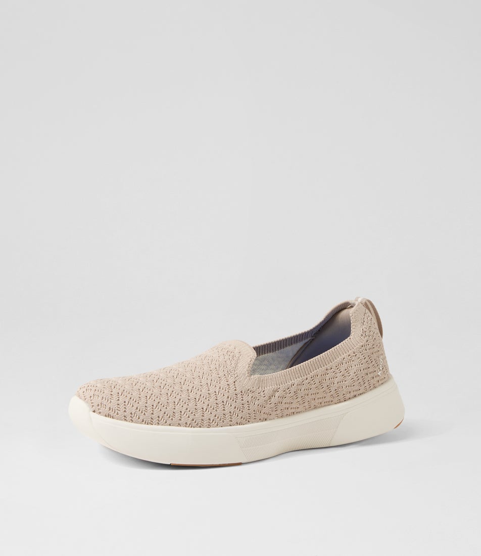Blisswalk Taupe Knit Loafers