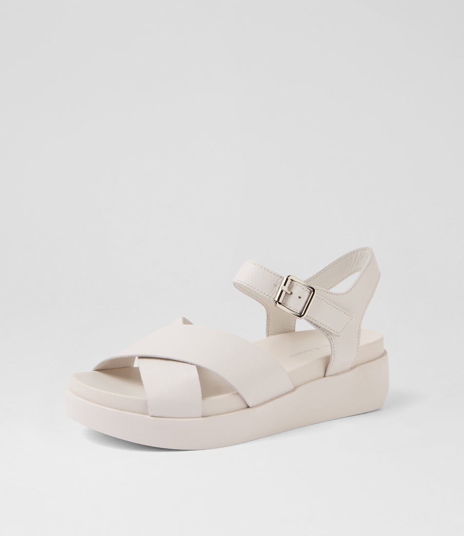 Sydney Vanilla Leather Sandals