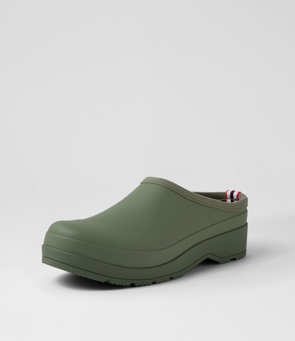 Play Green Rubber Flat Clogs