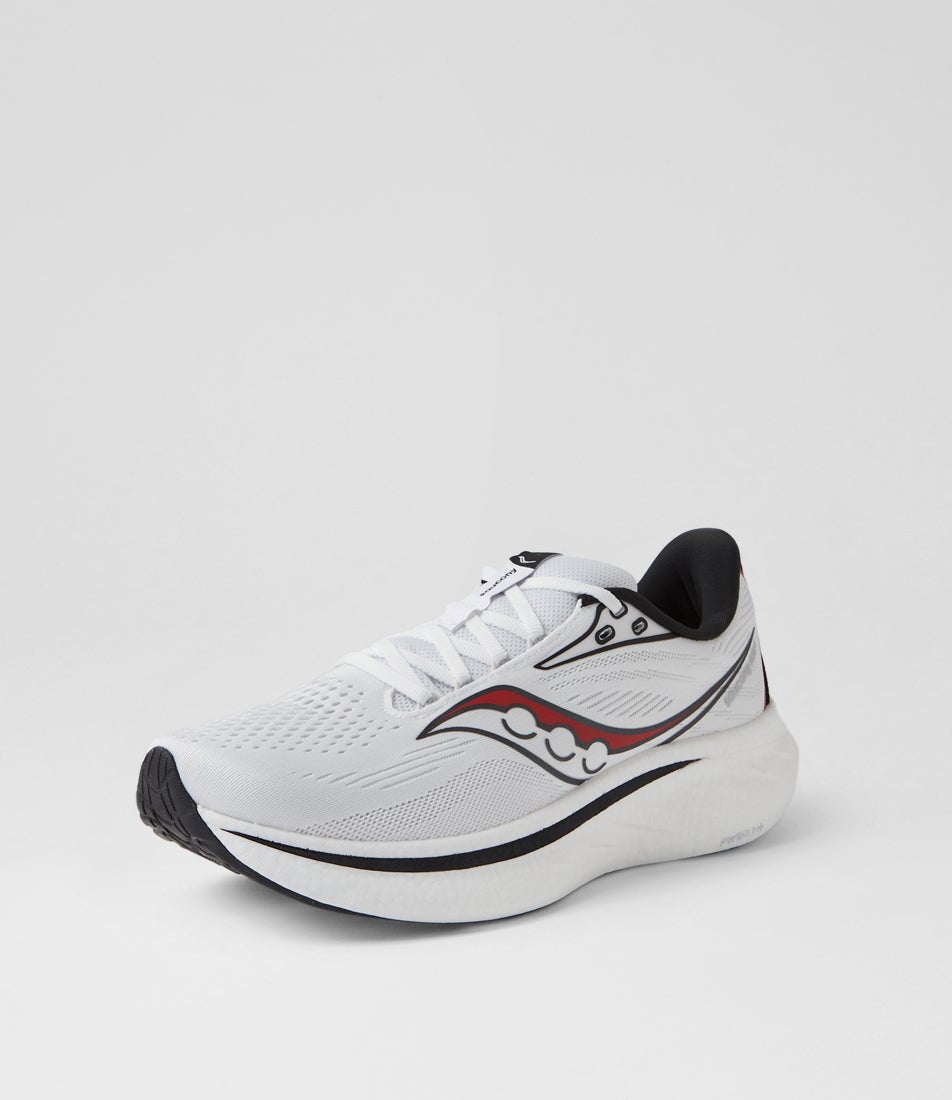 Ride 18 M White Black Fabric Sneakers