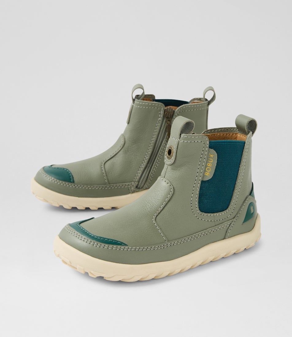 Iw Trail Toddler Vetiver Leather Ankle Boots Iw Trail Toddler Vetiver Leather Ankle Boots