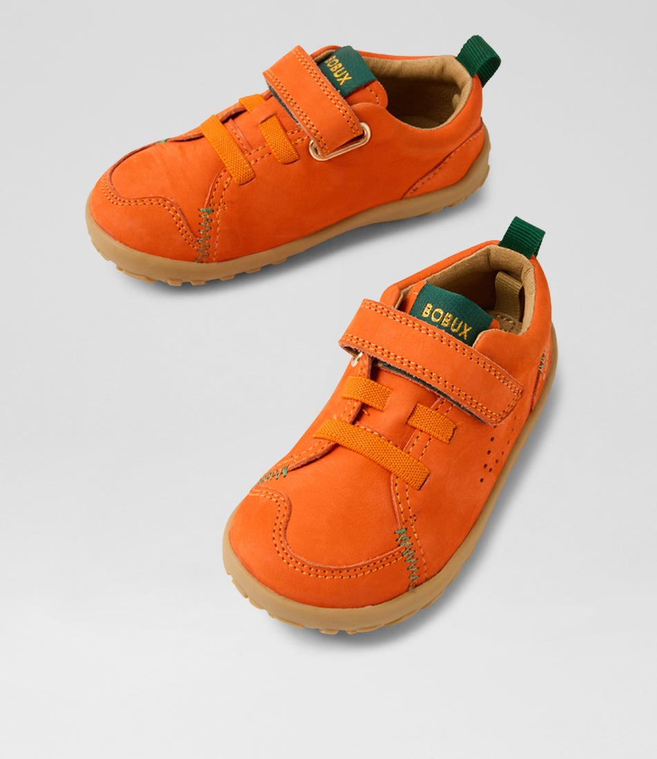 Su Prime Infant Tangerine Leather Sneakers