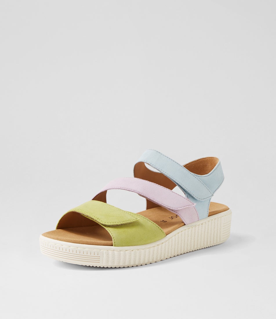 Brielle Pastel Kombi Nubuck Sandals