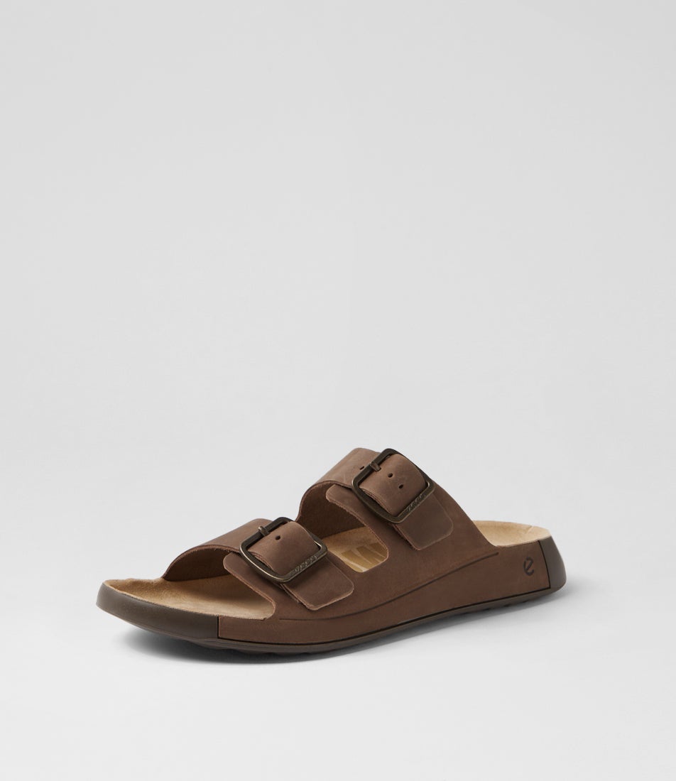 500984 Cozmo M Nutmeg Brown Nubuck Slides