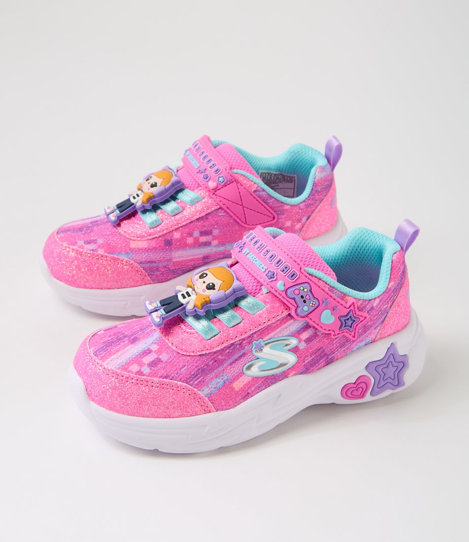 Snuggle Infant Pink Multi Mesh Sneakers Snuggle Infant Pink Multi Mesh Sneakers