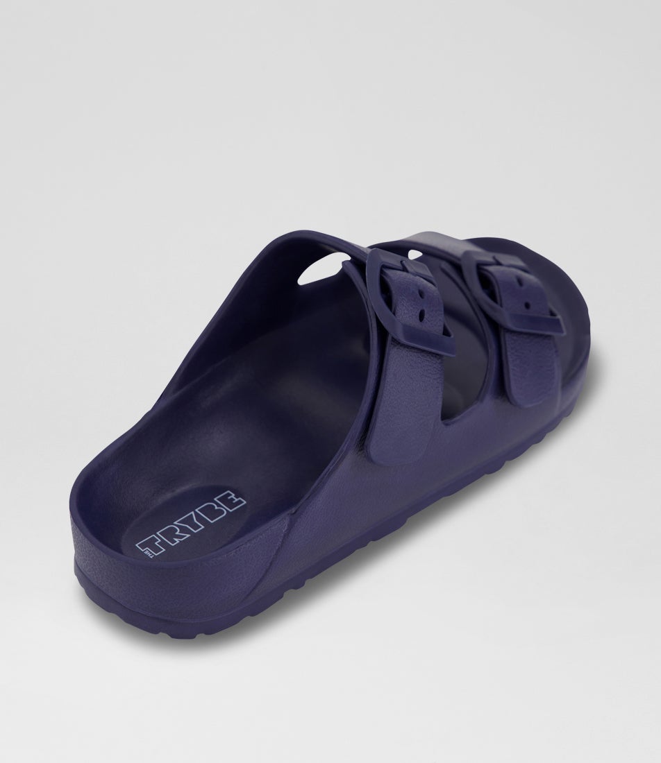 Double Buckle Toddler Navy Eva Sandals