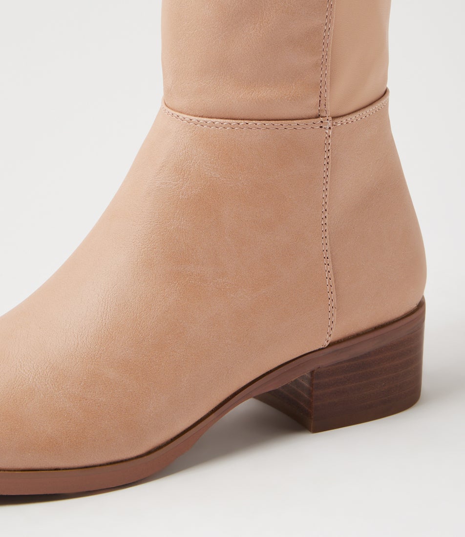 Telli2 Almond Stretch Knee High Boots