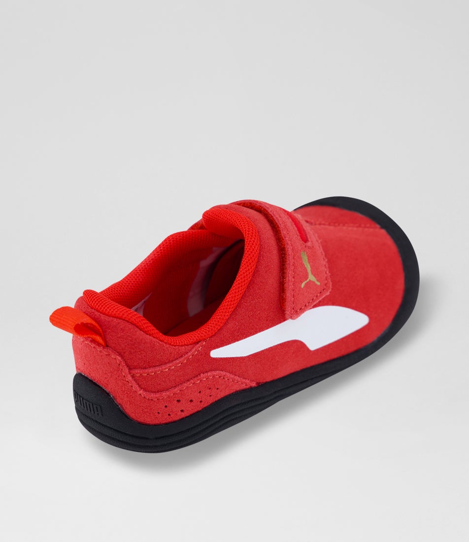 Kitten Premium Toddler Red White Mesh Sneakers