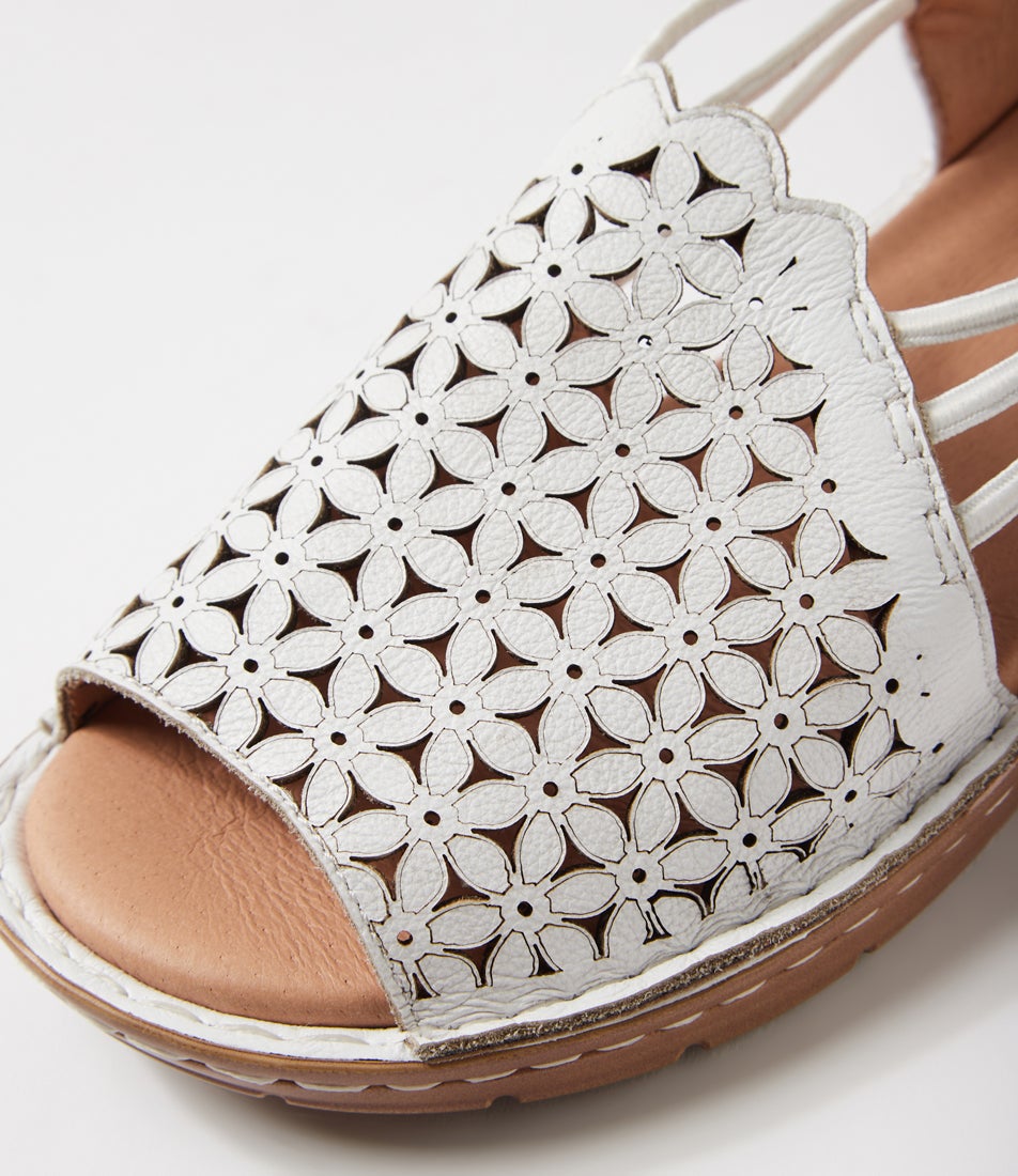 Bebi White Leather Sandals Bebi White Leather Sandals