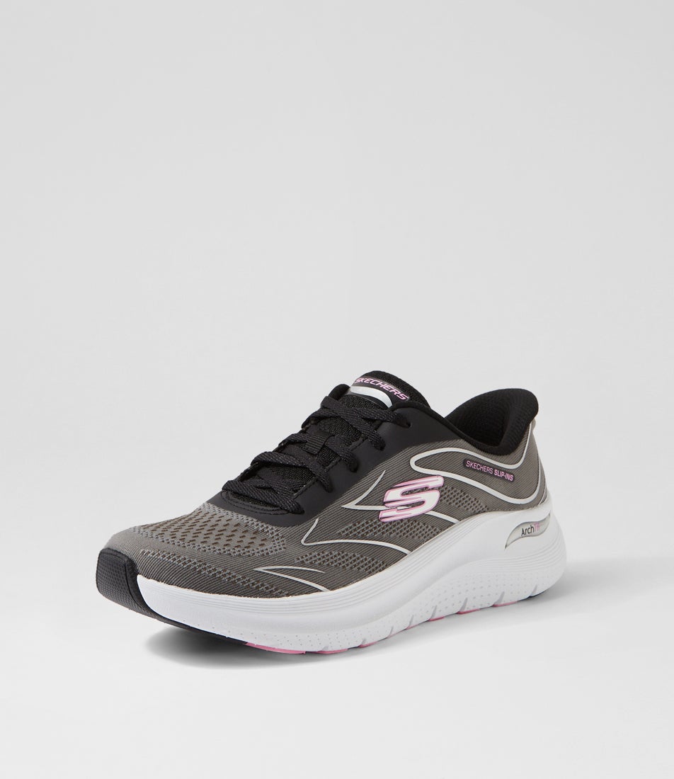 Arch Fit 2 Black Pink Mesh Sneakers