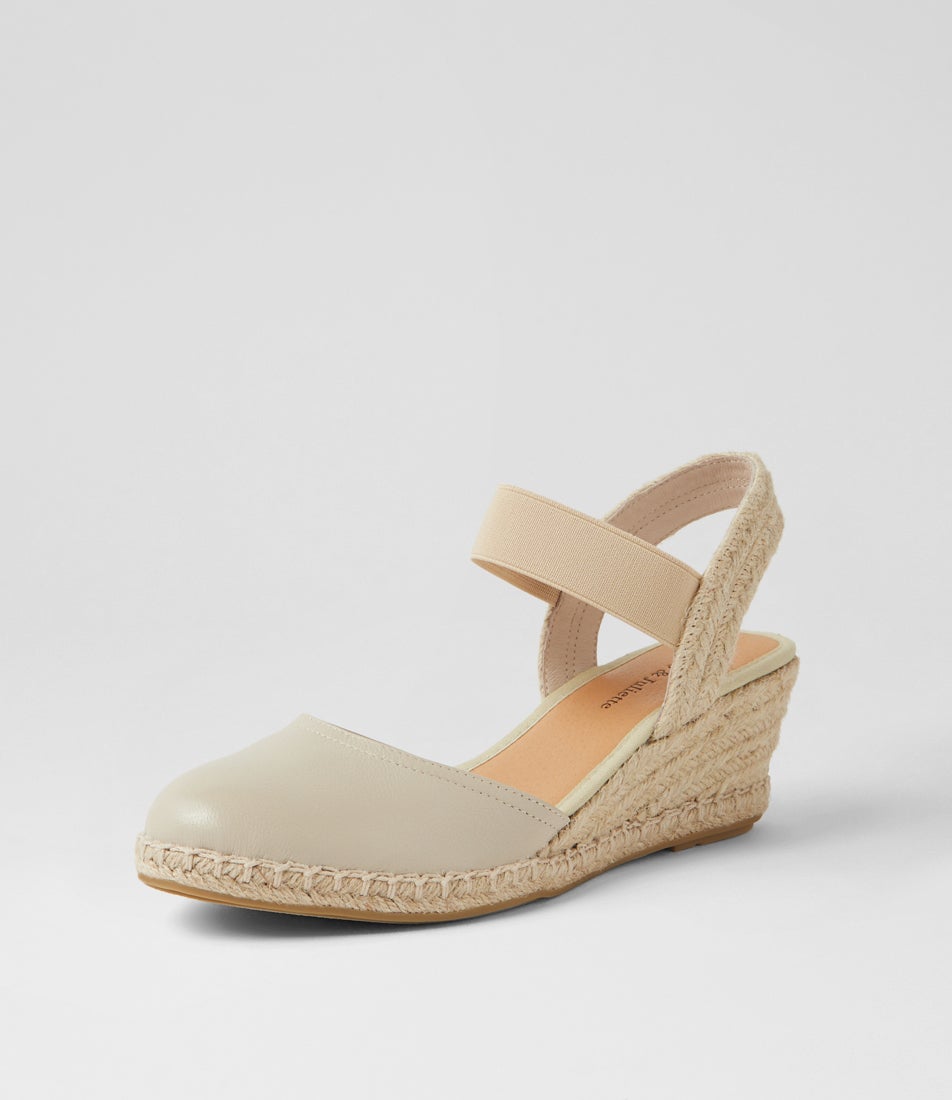 Rhainy Almond Natural Rope Leather Wedges