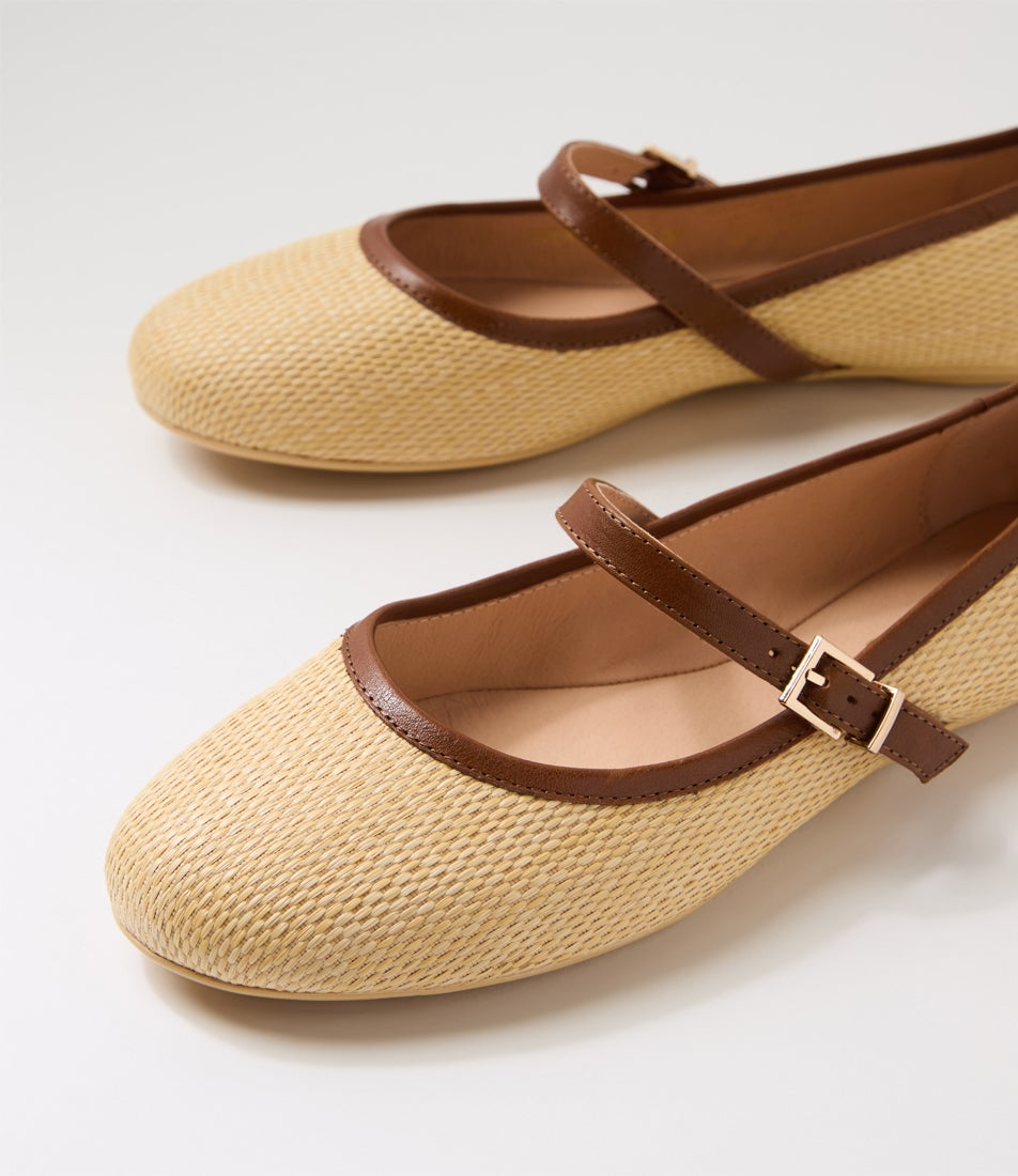 Bounties Sand Chestnut Fabric Flat Shoes Bounties Sand Chestnut Fabric Flat Shoes