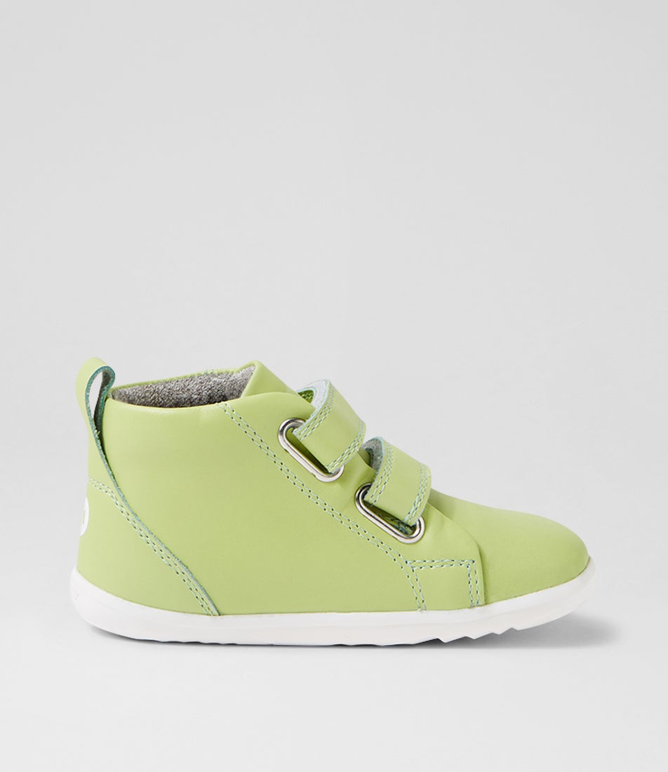 Su Grass Court High Infant Shadow Lime Leather Ankle Boots