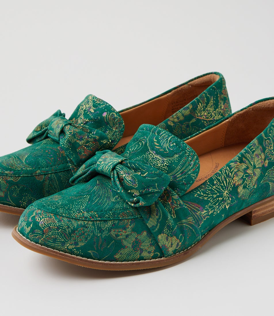Tarnow Xf Emerald Royal Print Suede Loafers