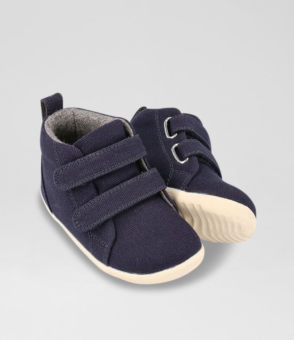Su Grass Court High Infant Navy Canvas Ankle Boots