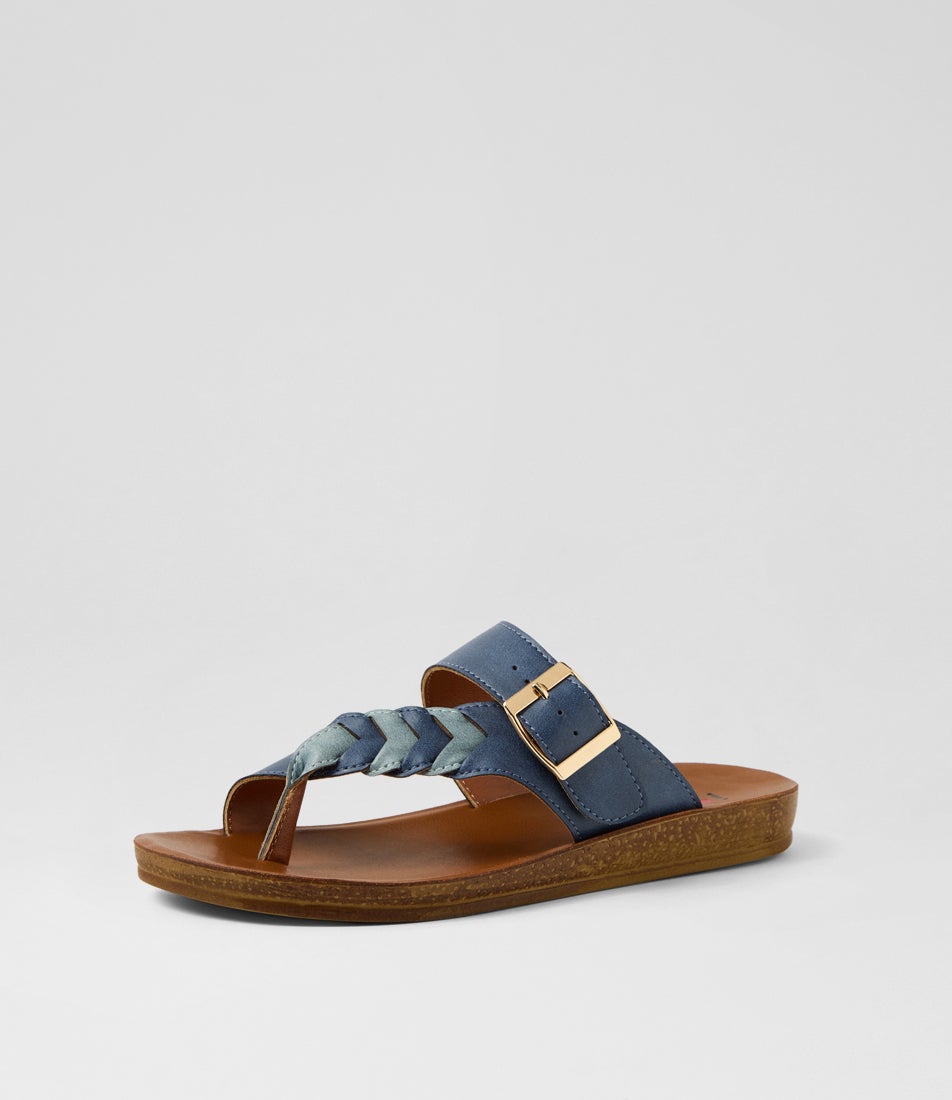 Kessica Blue Multi Sandals