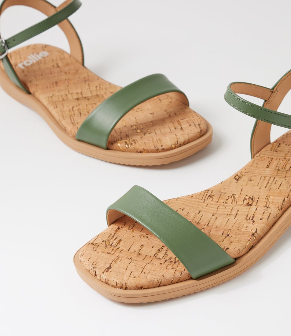 Sandal Cork Fern Leather Sandals