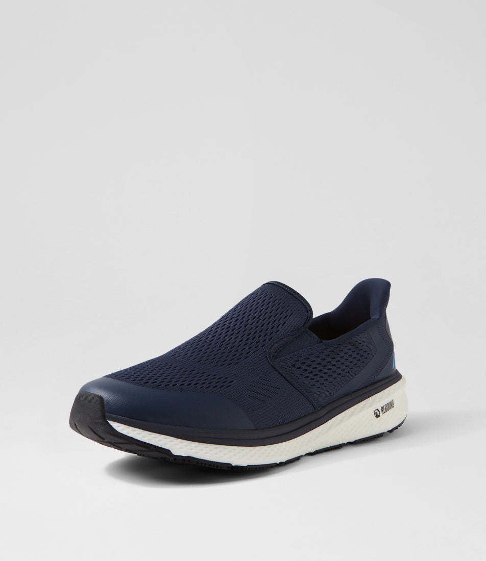 Luman Navy Mesh Sneakers