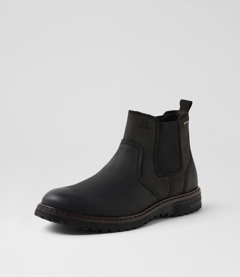 Erroll 51 Schwarz Nubuck Chelsea Boots