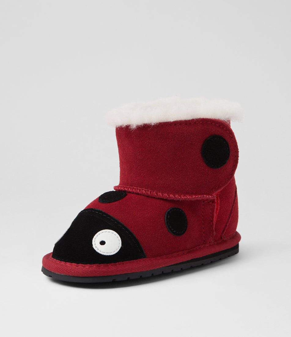 Ladybird Infant Red Suede Ankle Boots