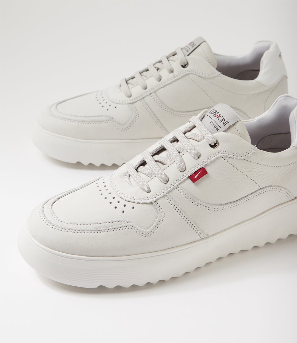 Quill Branco Leather Sneakers