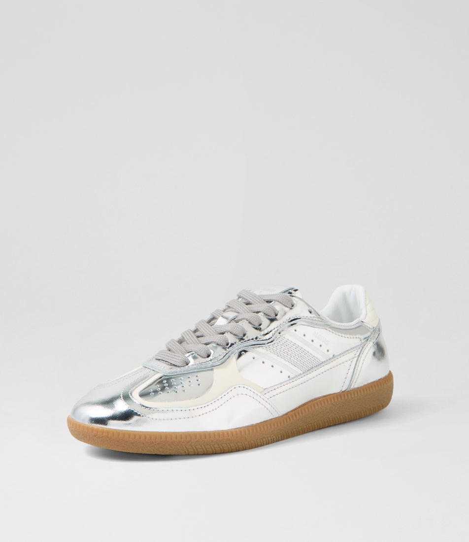 Tb 490 Rife Shimmer Silver Leather Sneakers