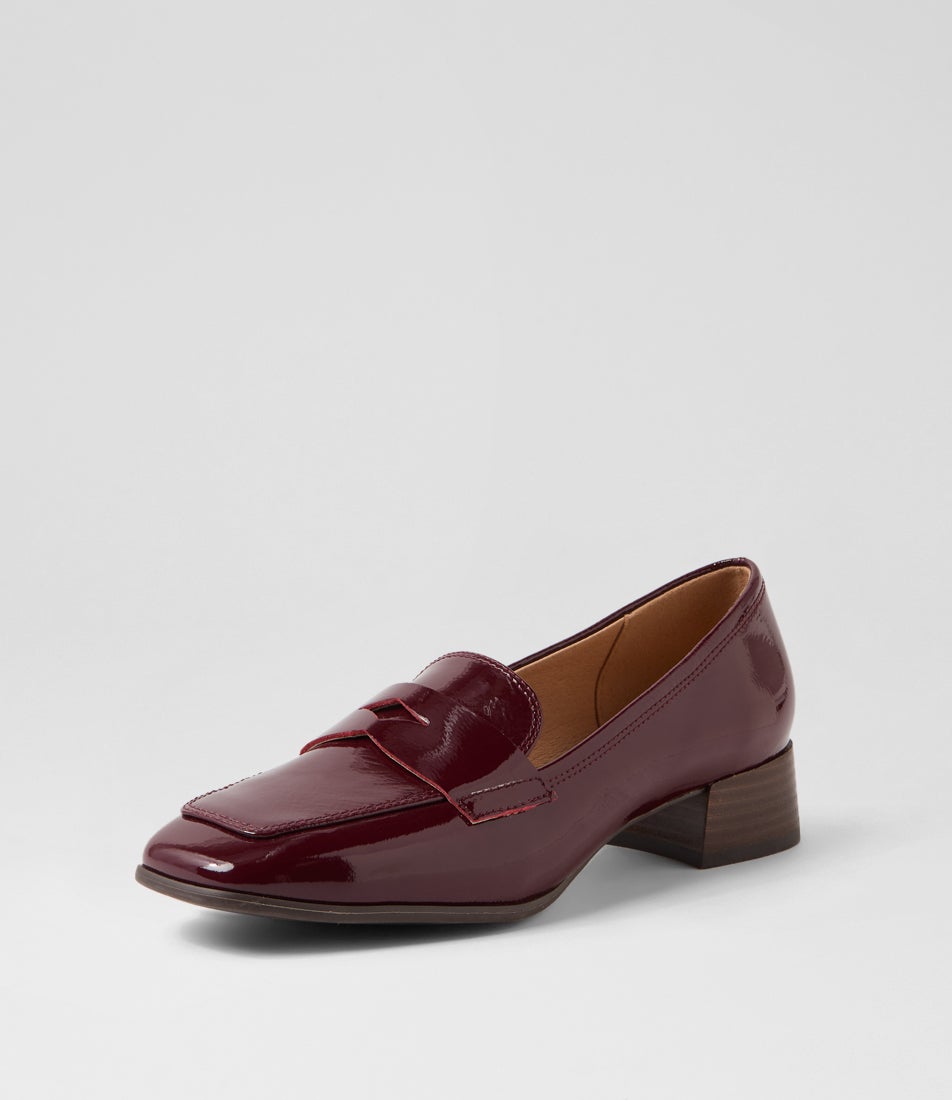 Taylar Wine Patent Leather Heels