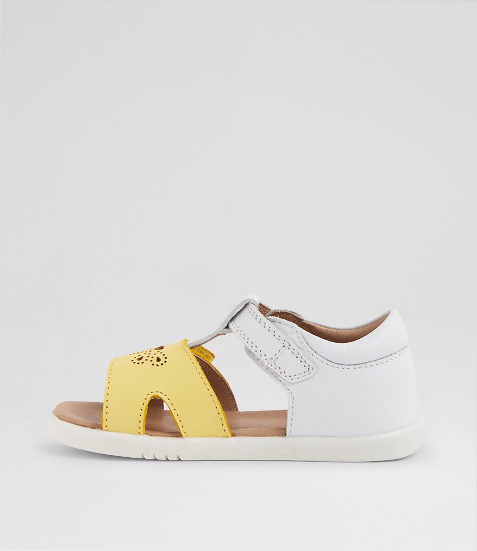 Iw Haven Toddler White Pale Banana Leather Sandals