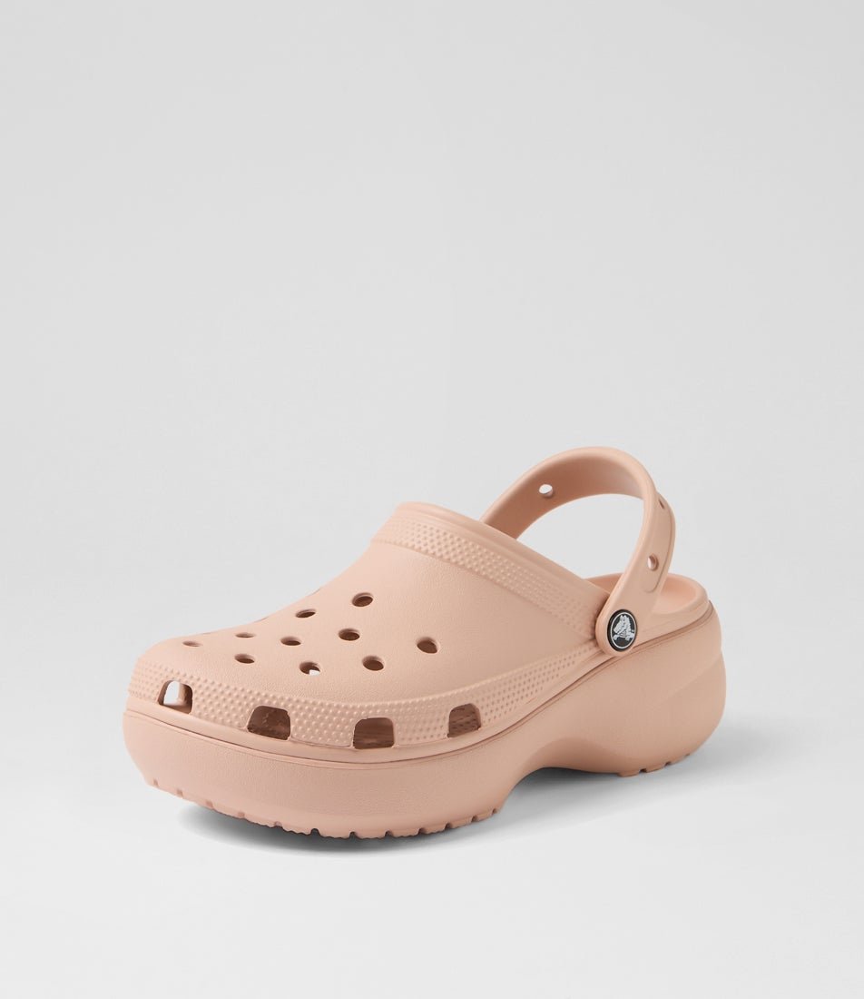 Classic Platform Clog W Pink Caramel Croslite Sandals