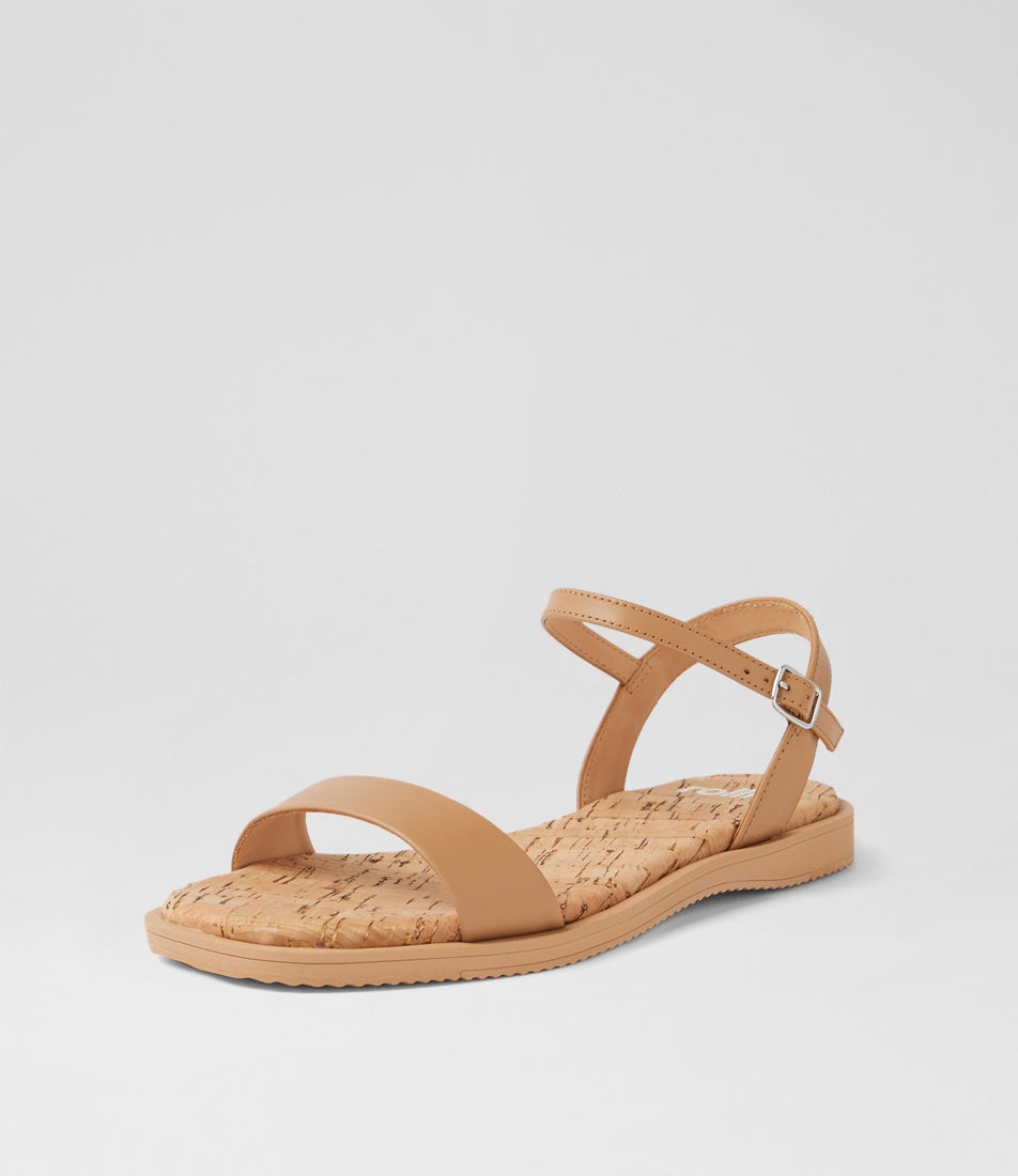 Sandal Cork Tan Leather Sandals