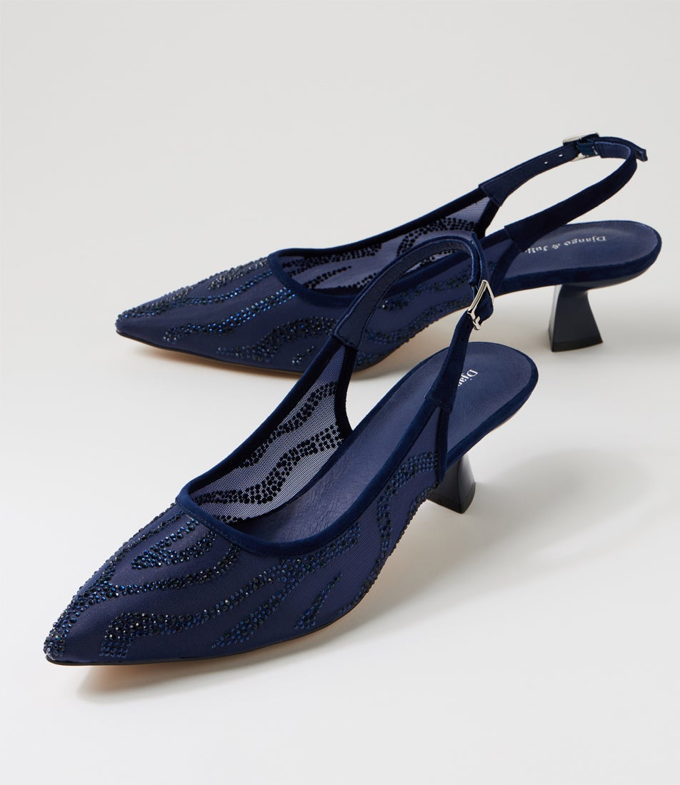Lenship Navy Mix Heels