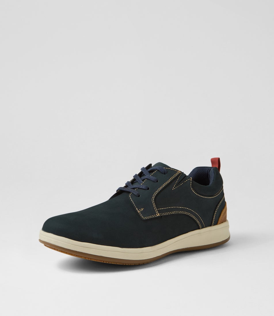 Jericho Navy Nubuck Lace Up Shoes