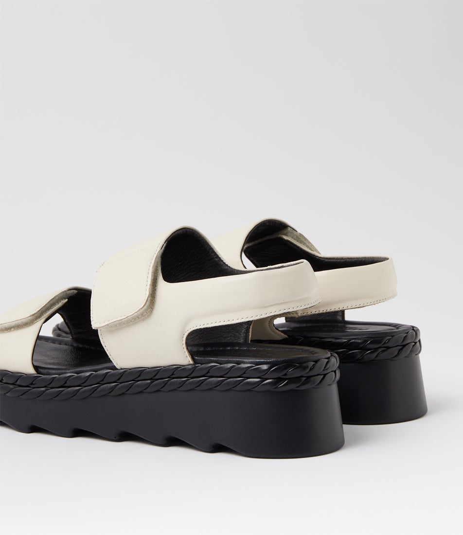 Secret Cream Leather Sandals