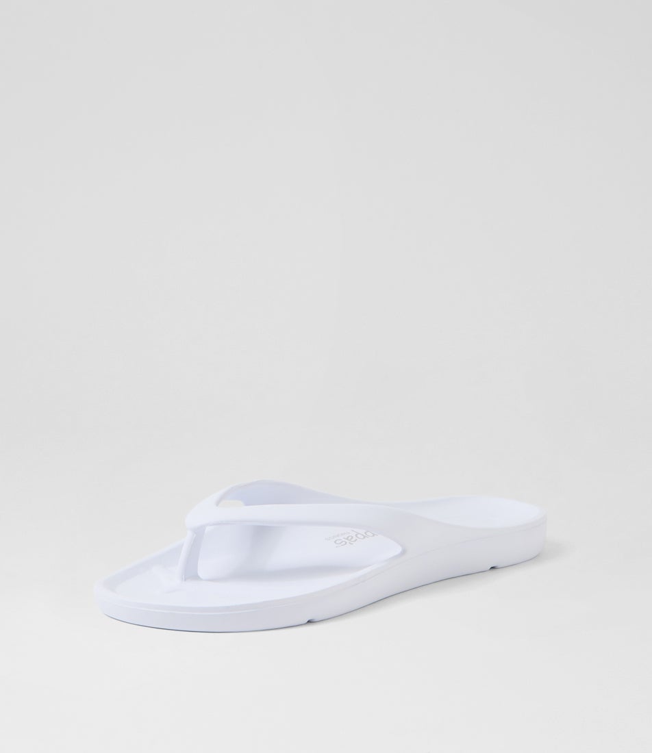 Slappas White Eva Thongs