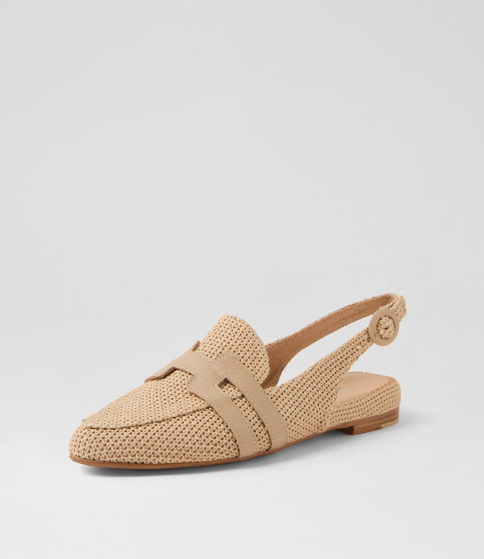 Faltis Natural Camel Fabric Loafers Faltis Natural Camel Fabric Loafers