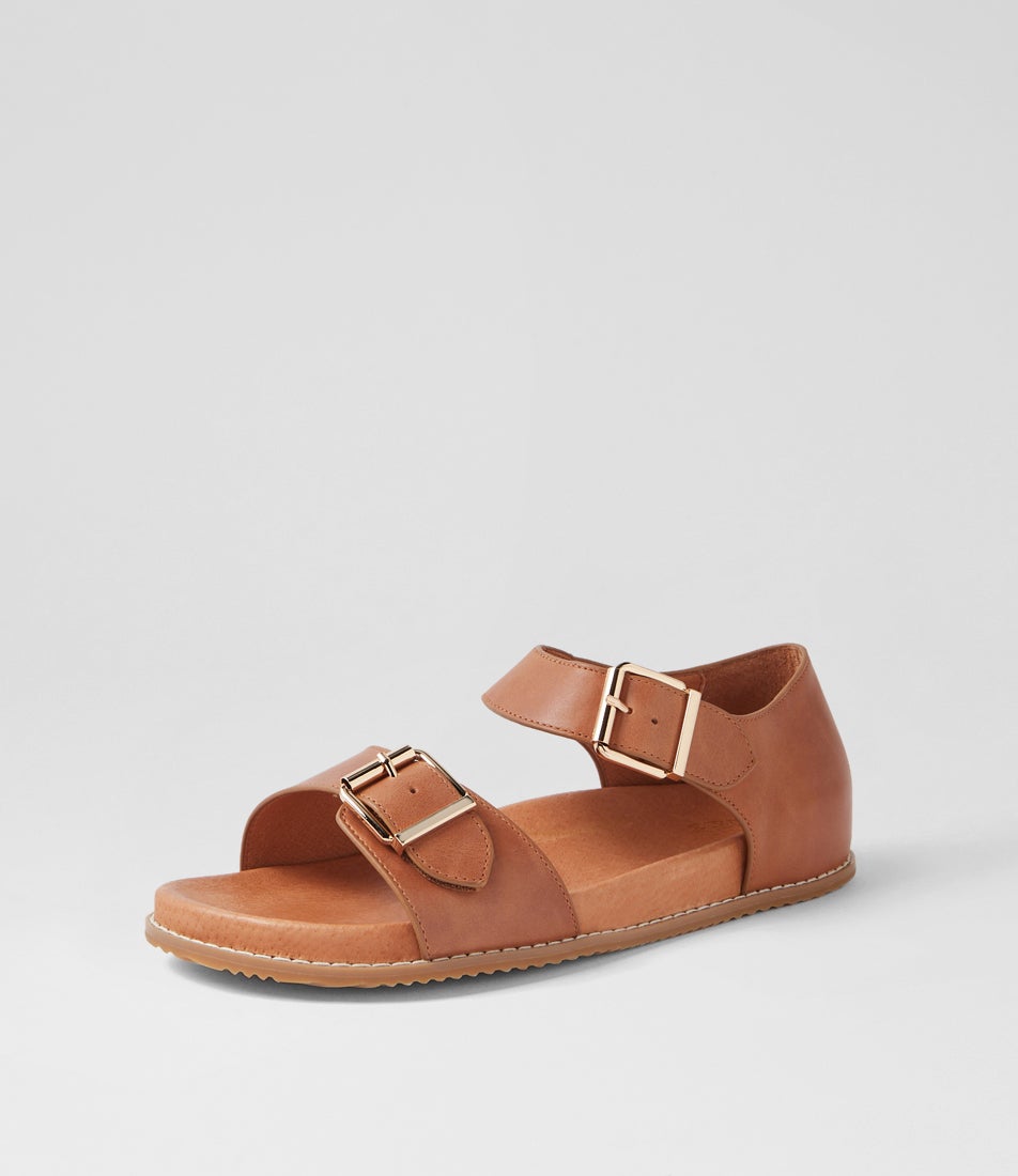 Hanka W Tan Leather Sandals