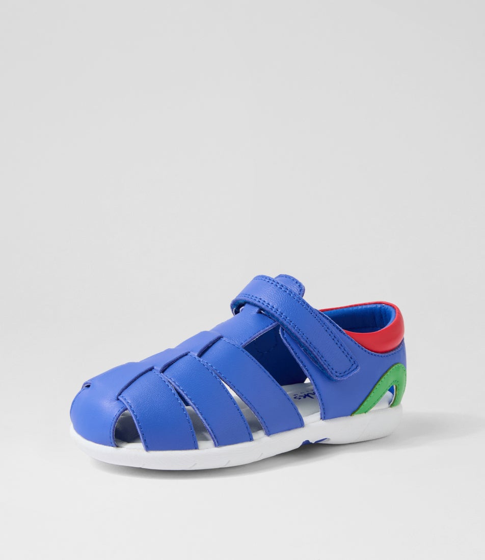 Sonny Toddler Blue Multi Leather Sandals