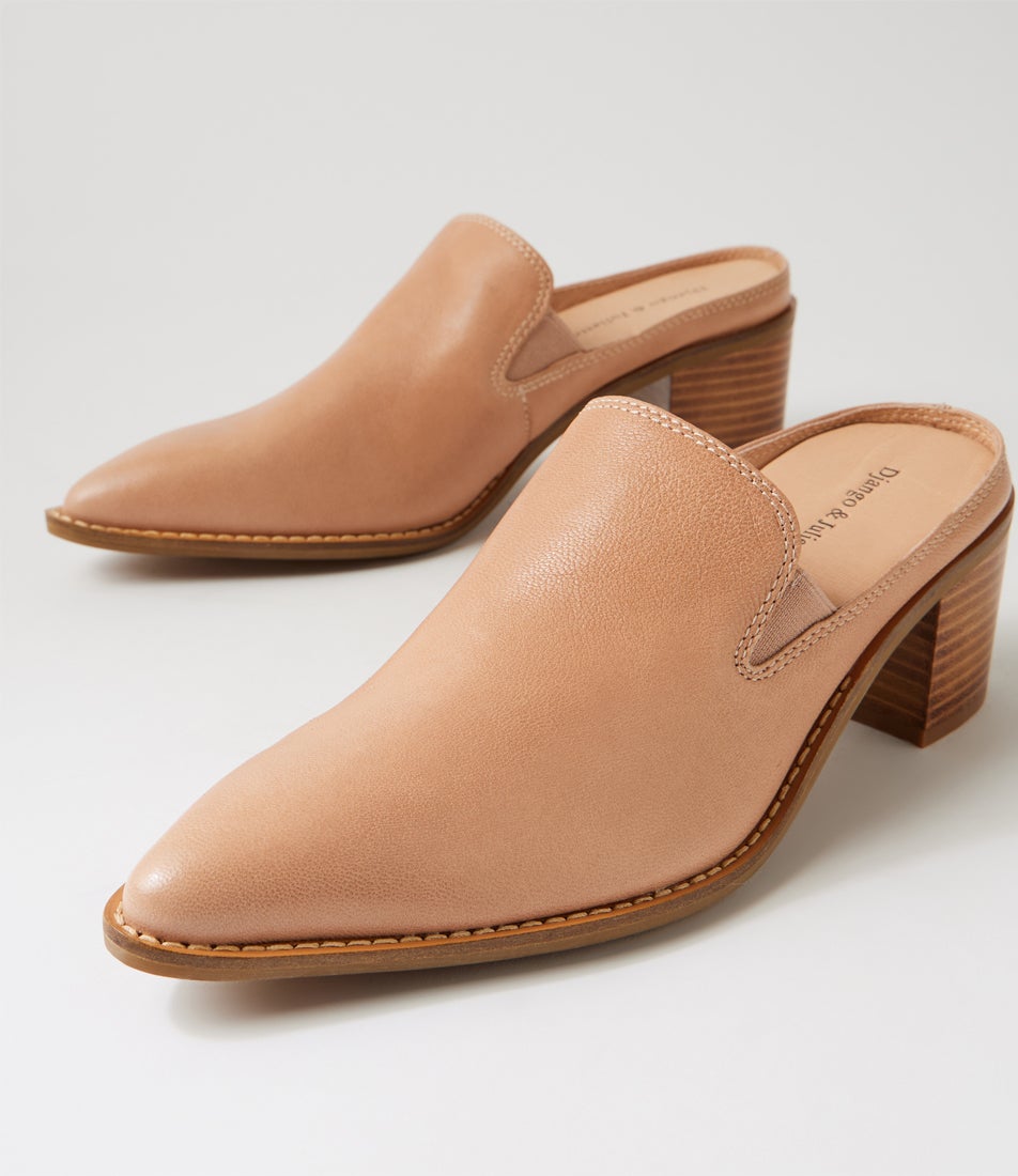 Foyal Cafe Polish Leather Mules