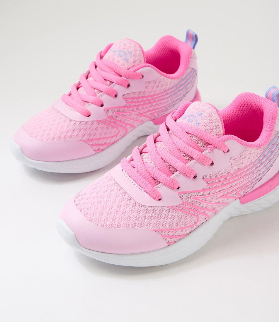 Capri Junior Lace Pink Mesh Sneakers