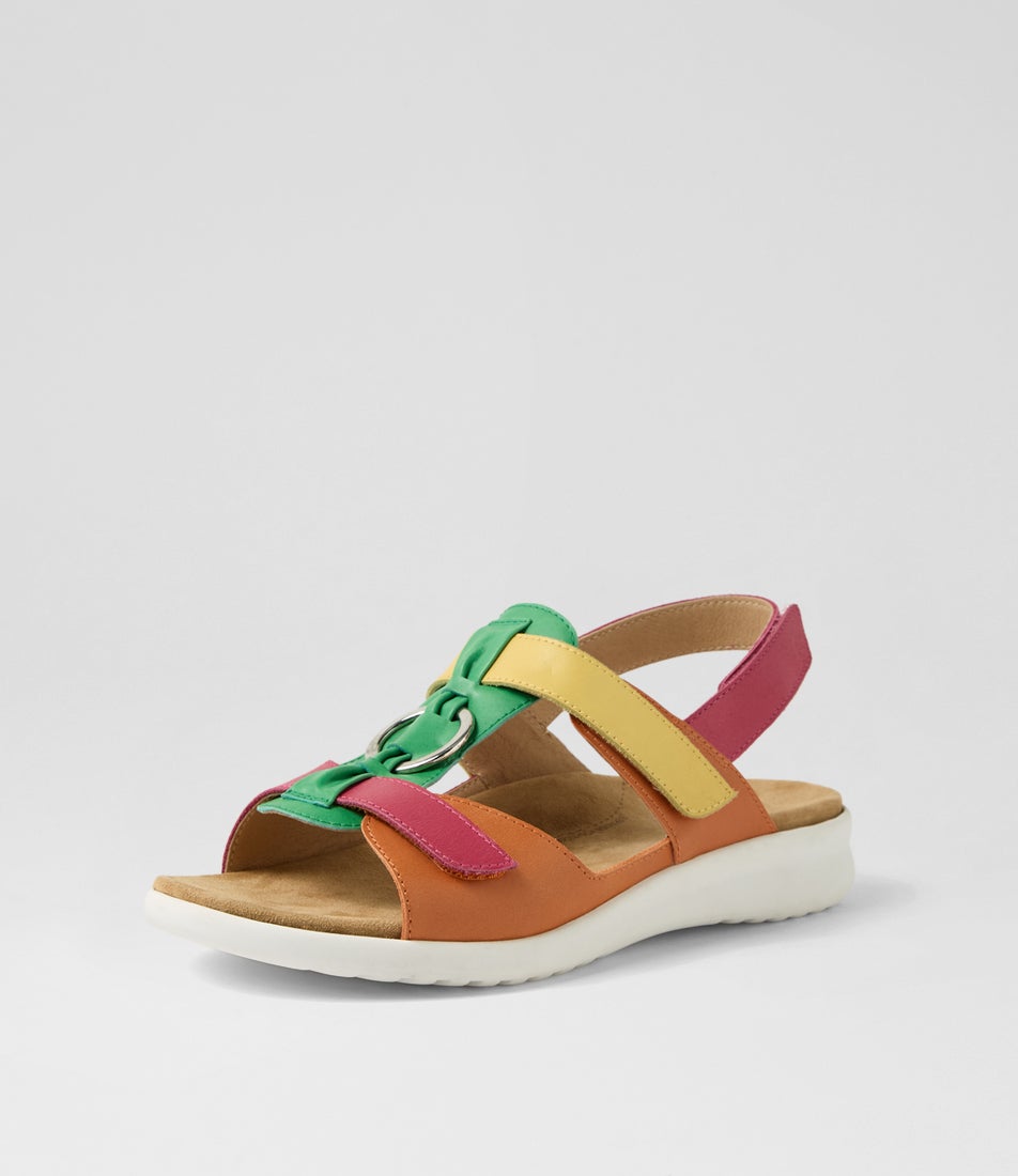 Brisa Xw Bright Multi Leather Sandals