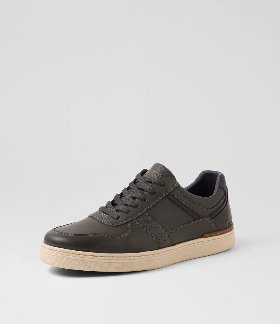 Tennessee Grey Leather Sneakers