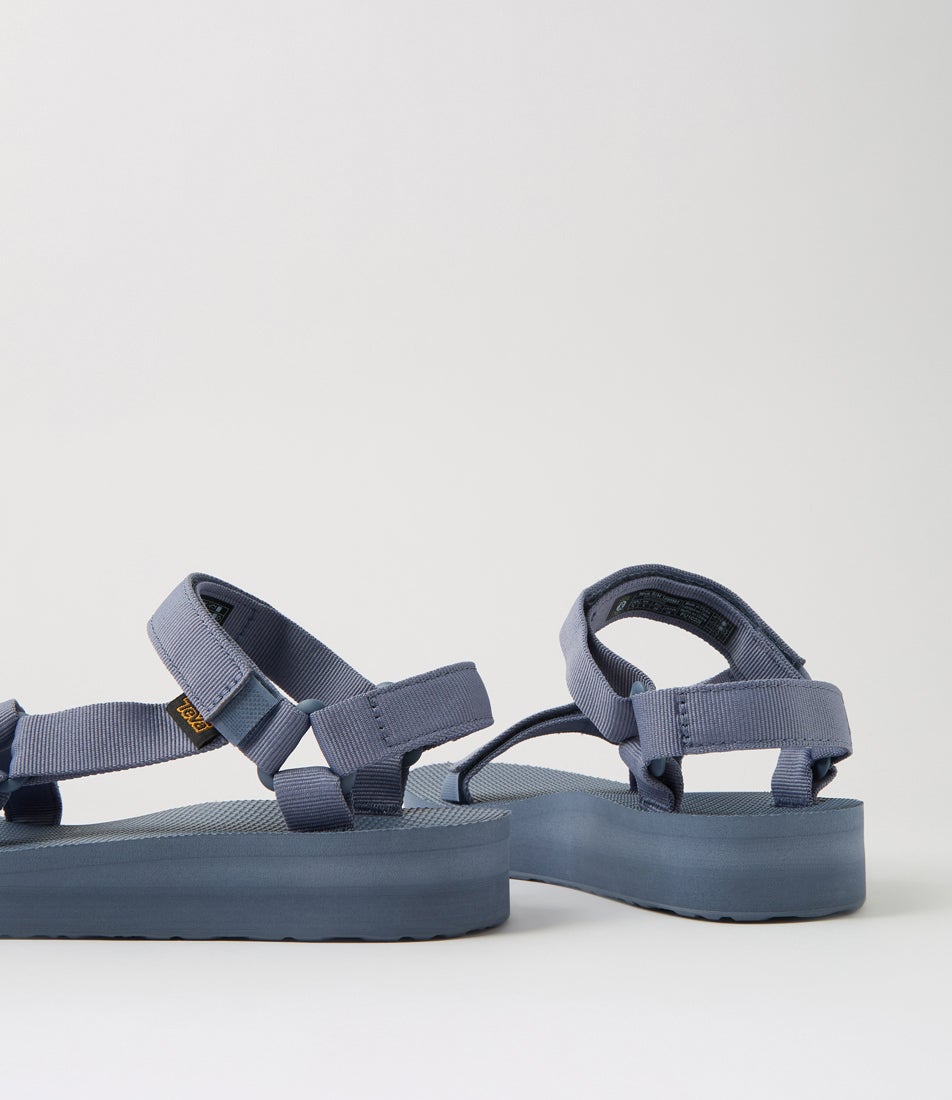 W Midform Universal Folkstone Grey Fabric Sandals