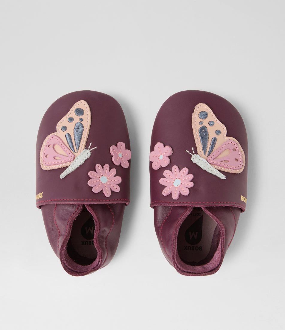 Ss Athalia Infant Fig Leather Flat Shoes