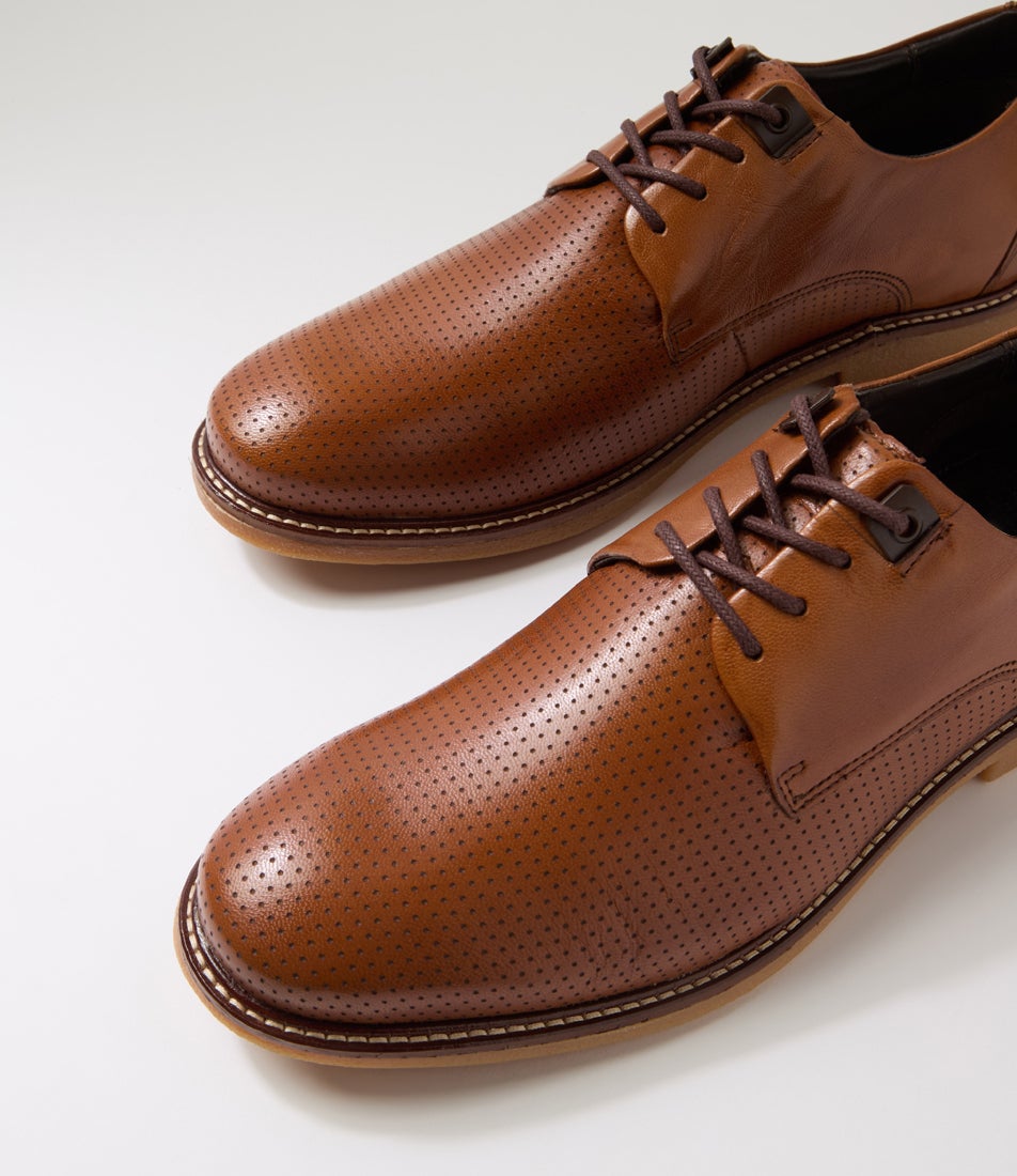 Oakley Havanna Leather Lace Up Flats