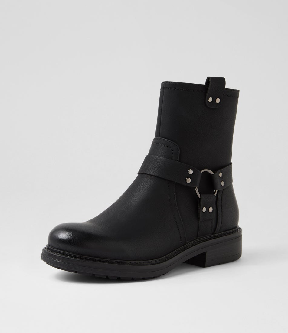 Hondel Black Ankle Boots