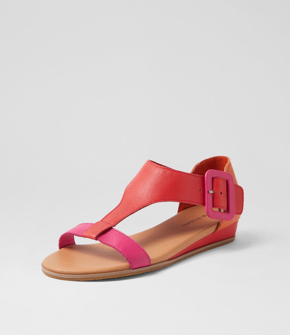 Huntlee Red Multi Sandals