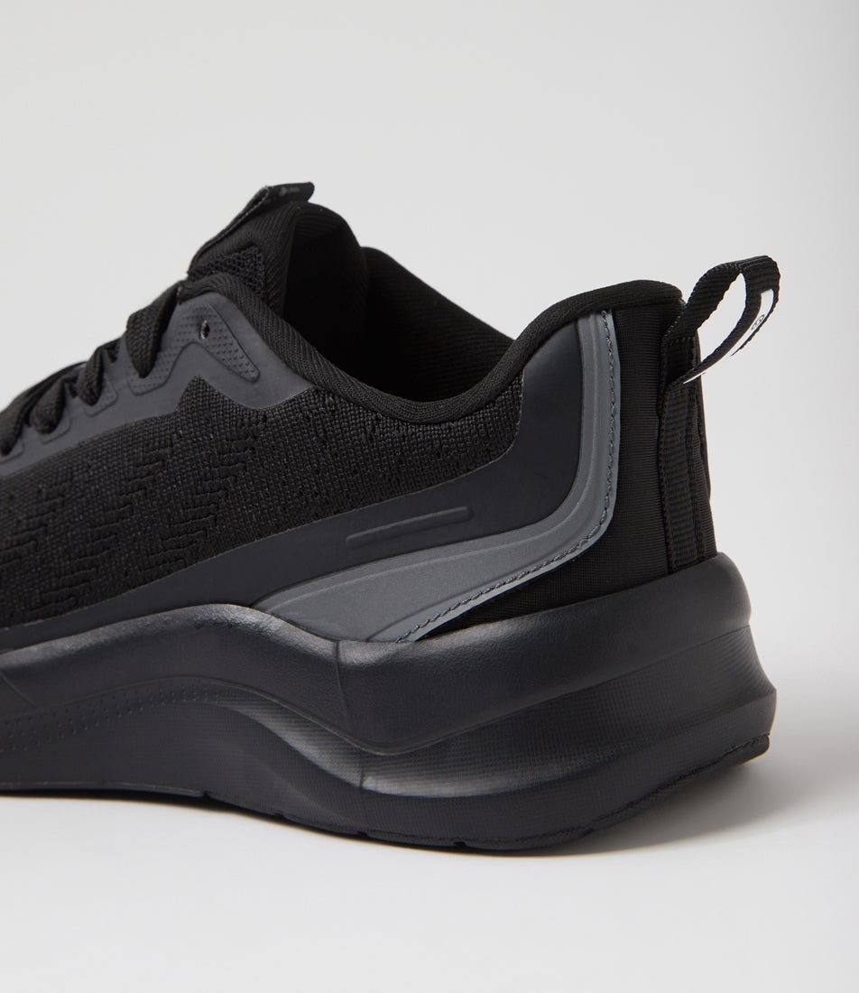 Movement Black Fabric Sneakers