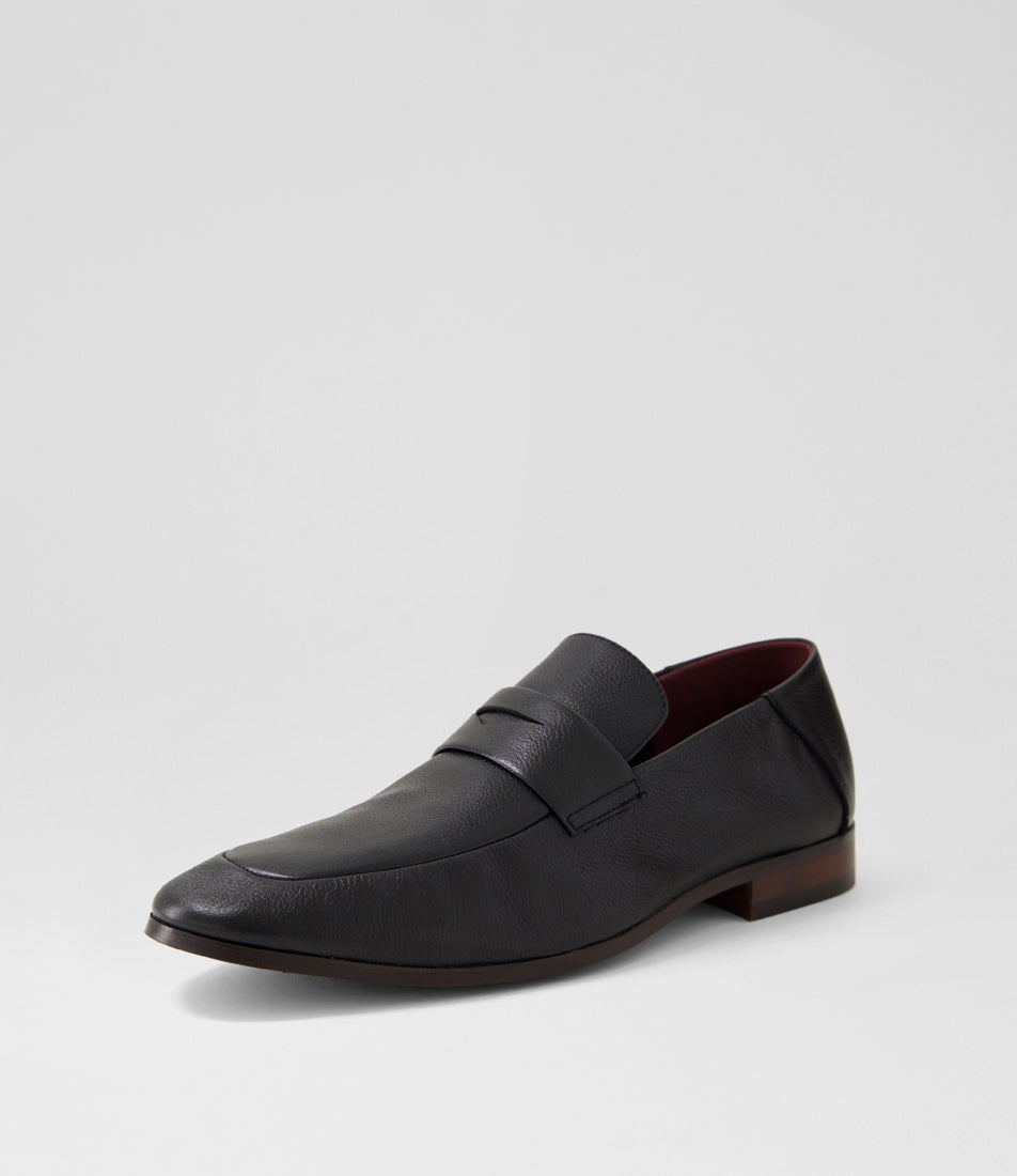 Luxe Black Leather Loafers